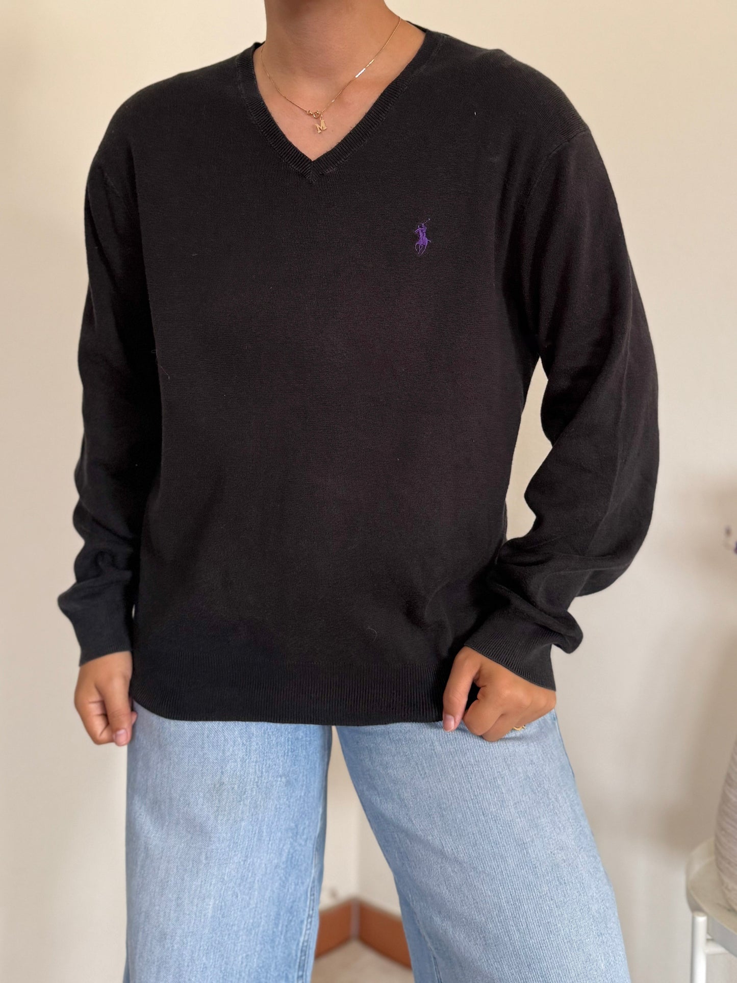 Ralph Lauren V-Neck Knit Sweater