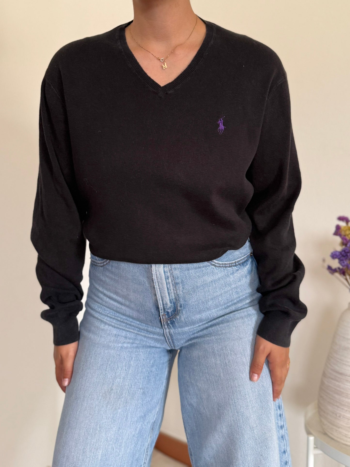 Ralph Lauren V-Neck Knit Sweater