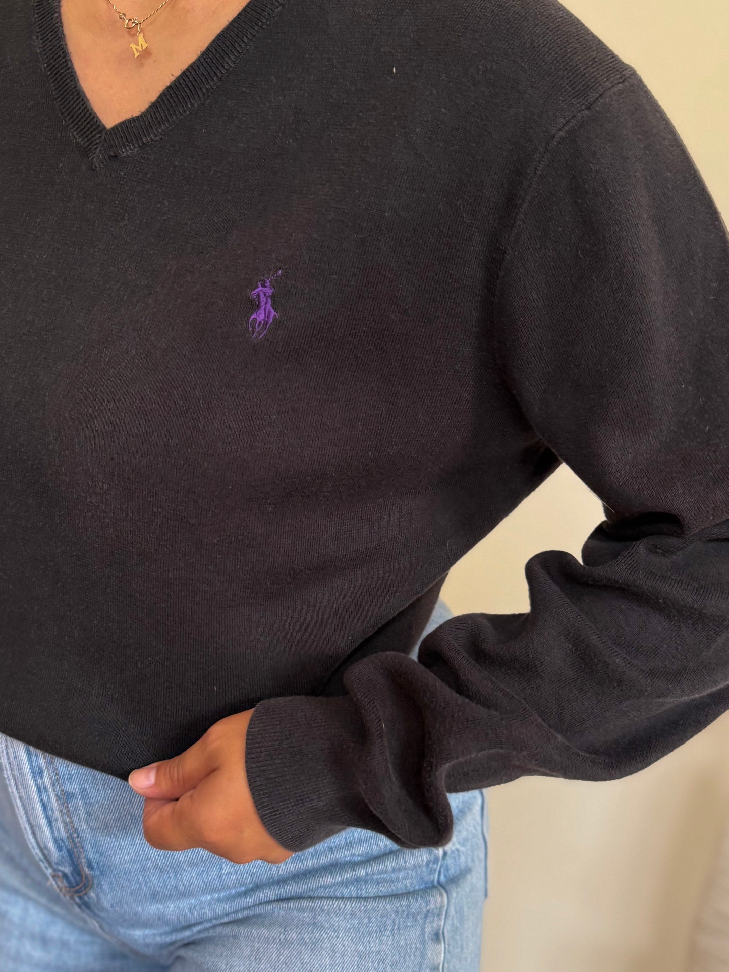 Ralph Lauren V-Neck Knit Sweater