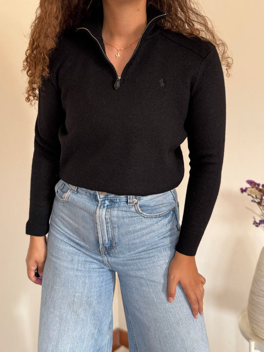 Camisola 1/4 zip neck Ralph Lauren 100% merino wool