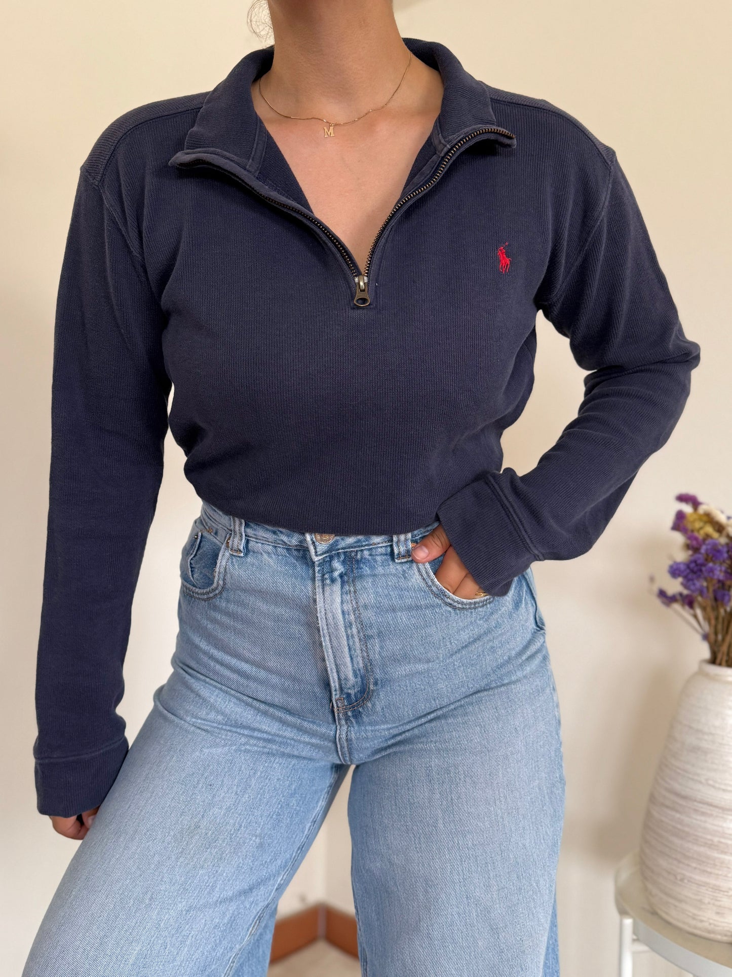 Ralph Lauren 1/4 Zip Knit Sweater