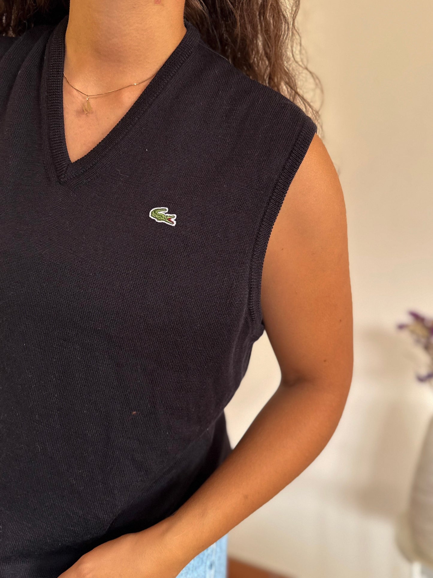 Lacoste Sweater Vest 100% Lã
