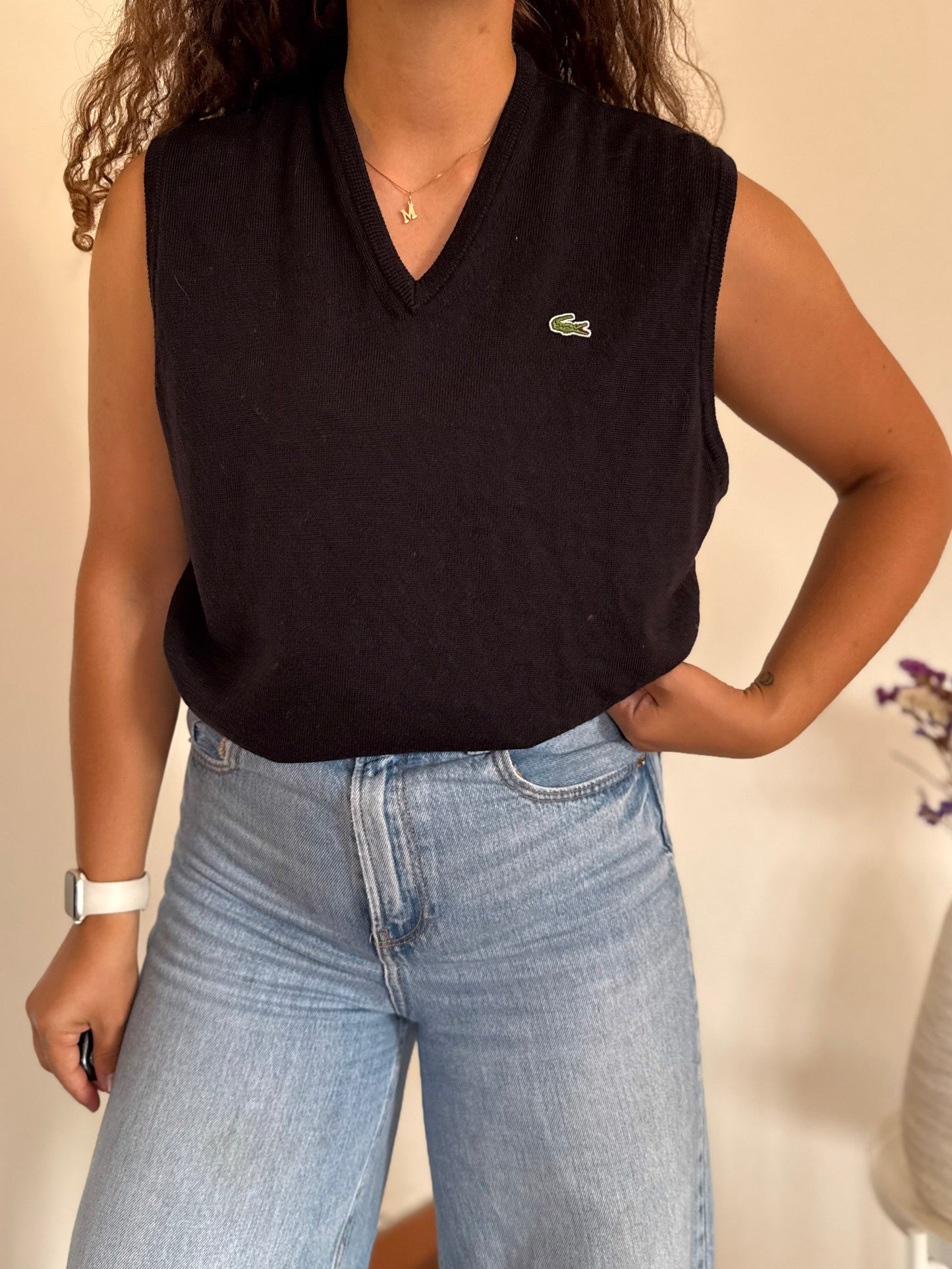 Lacoste Sweater Vest 100% Lã