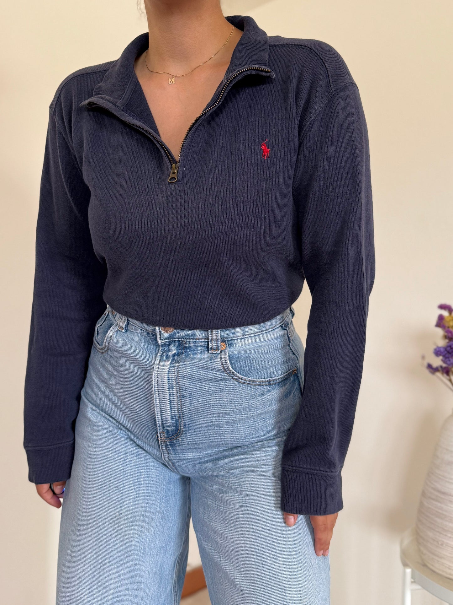 Ralph Lauren 1/4 Zip Knit Sweater