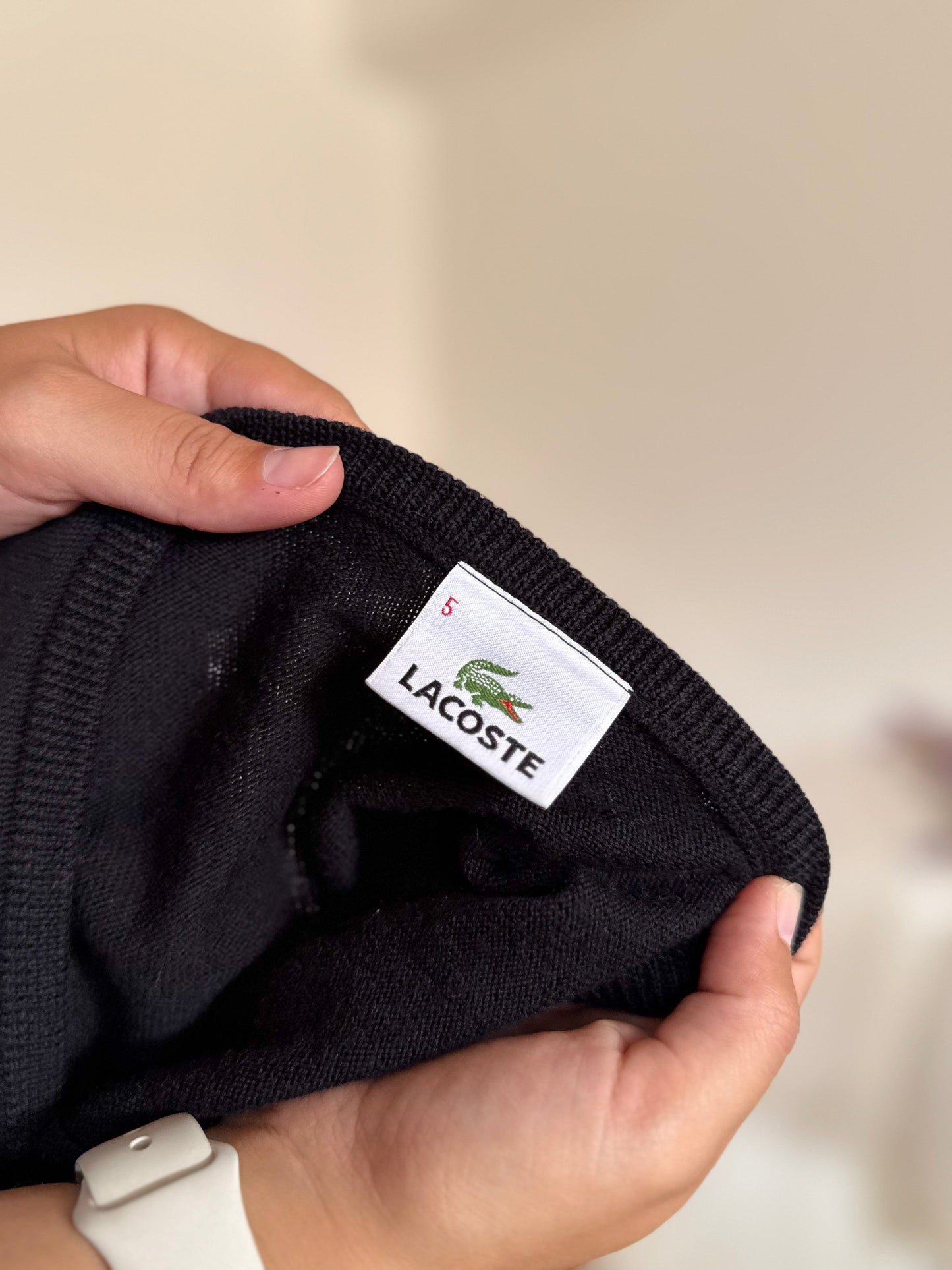Lacoste Sweater Vest 100% Lã