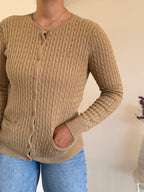 Ralph Lauren Round Neck Cable Knit Cardigan