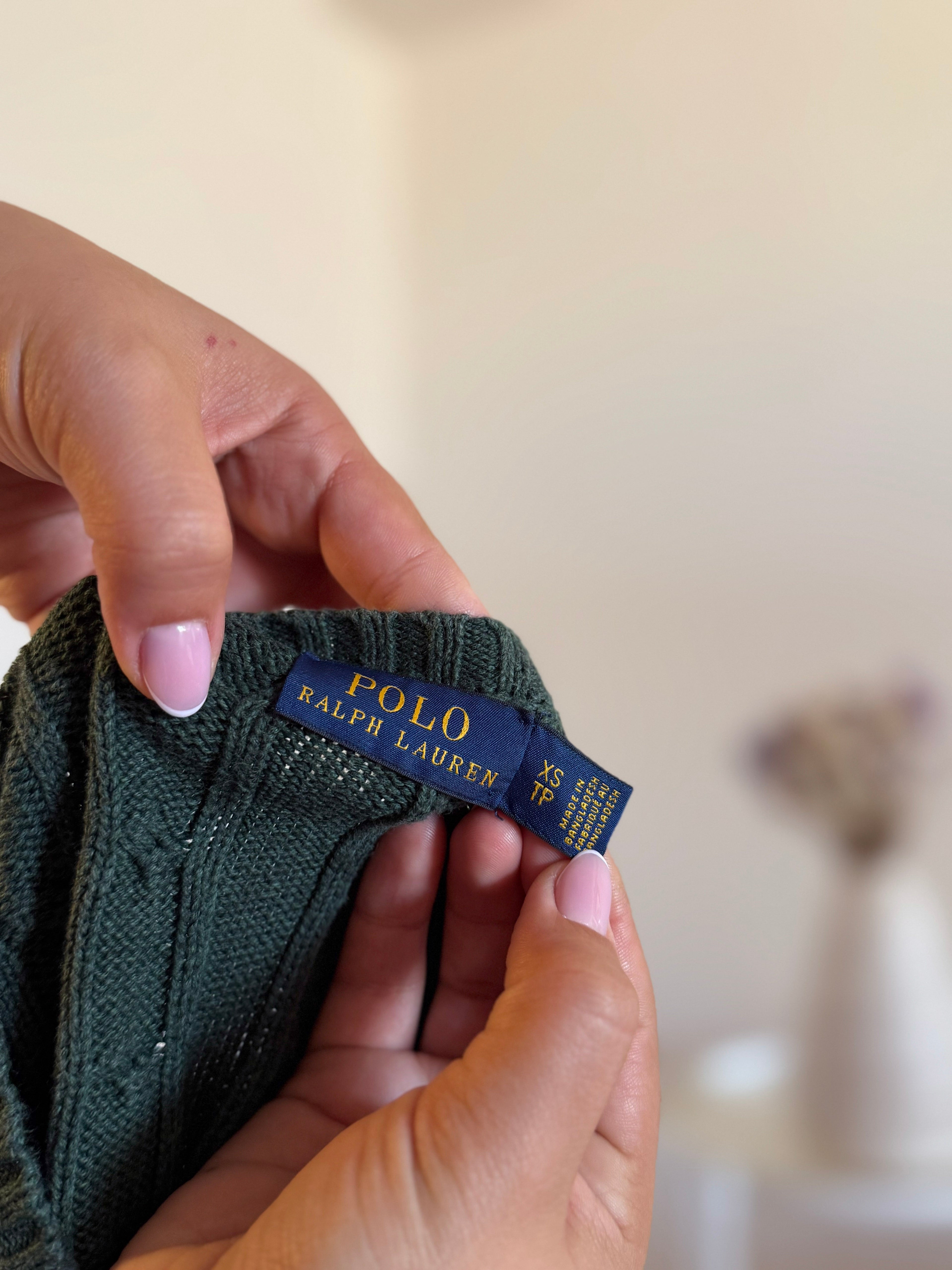 Ralph Lauren Cable Knit Round Neck Sweater