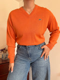 Lacoste V-Neck Knit Sweater 50% Wool 50% Acrylic