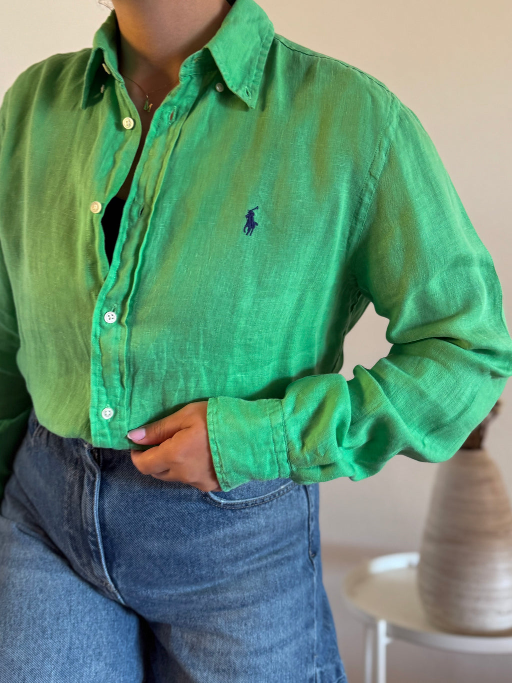 Camisa Ralph Lauren 100% Linho