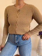 Ralph Lauren Round Neck Cable Knit Cardigan