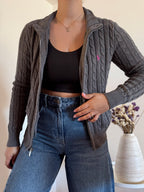 Ralph Lauren Cable Knit Full Zip Sweater