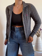 Ralph Lauren Cable Knit Full Zip Sweater