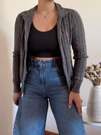 Ralph Lauren Cable Knit Full Zip Sweater