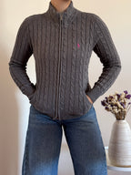 Ralph Lauren Cable Knit Full Zip Sweater