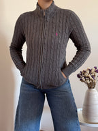 Ralph Lauren Cable Knit Full Zip Sweater