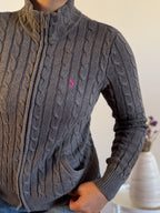 Ralph Lauren Cable Knit Full Zip Sweater
