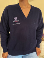 Burberry V-neck Knit Sweater 55% Lambswool 10% Angora