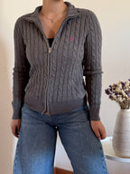 Ralph Lauren Cable Knit Full Zip Sweater