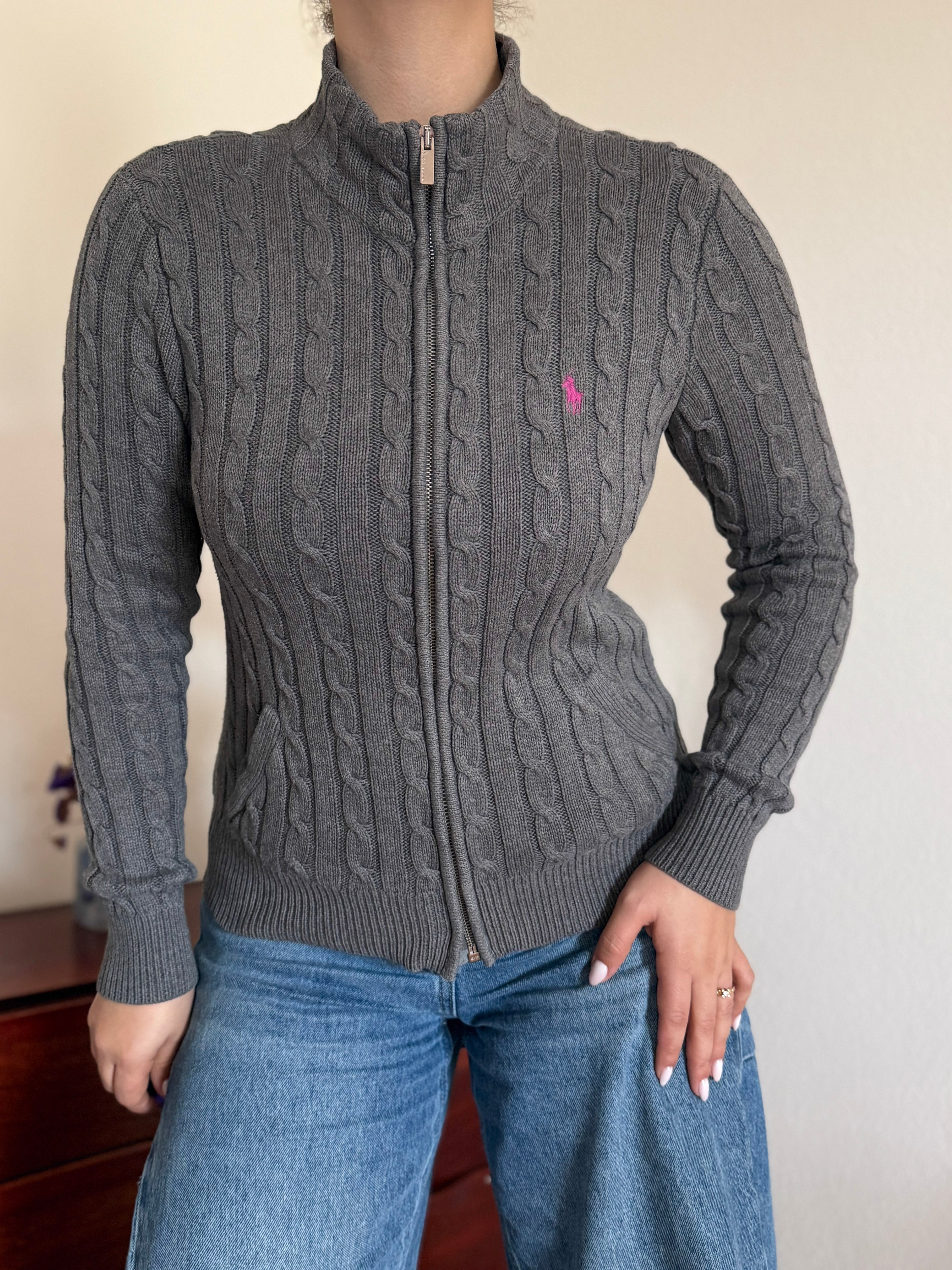 Ralph Lauren Cable Knit Cardigan 100% Cotton