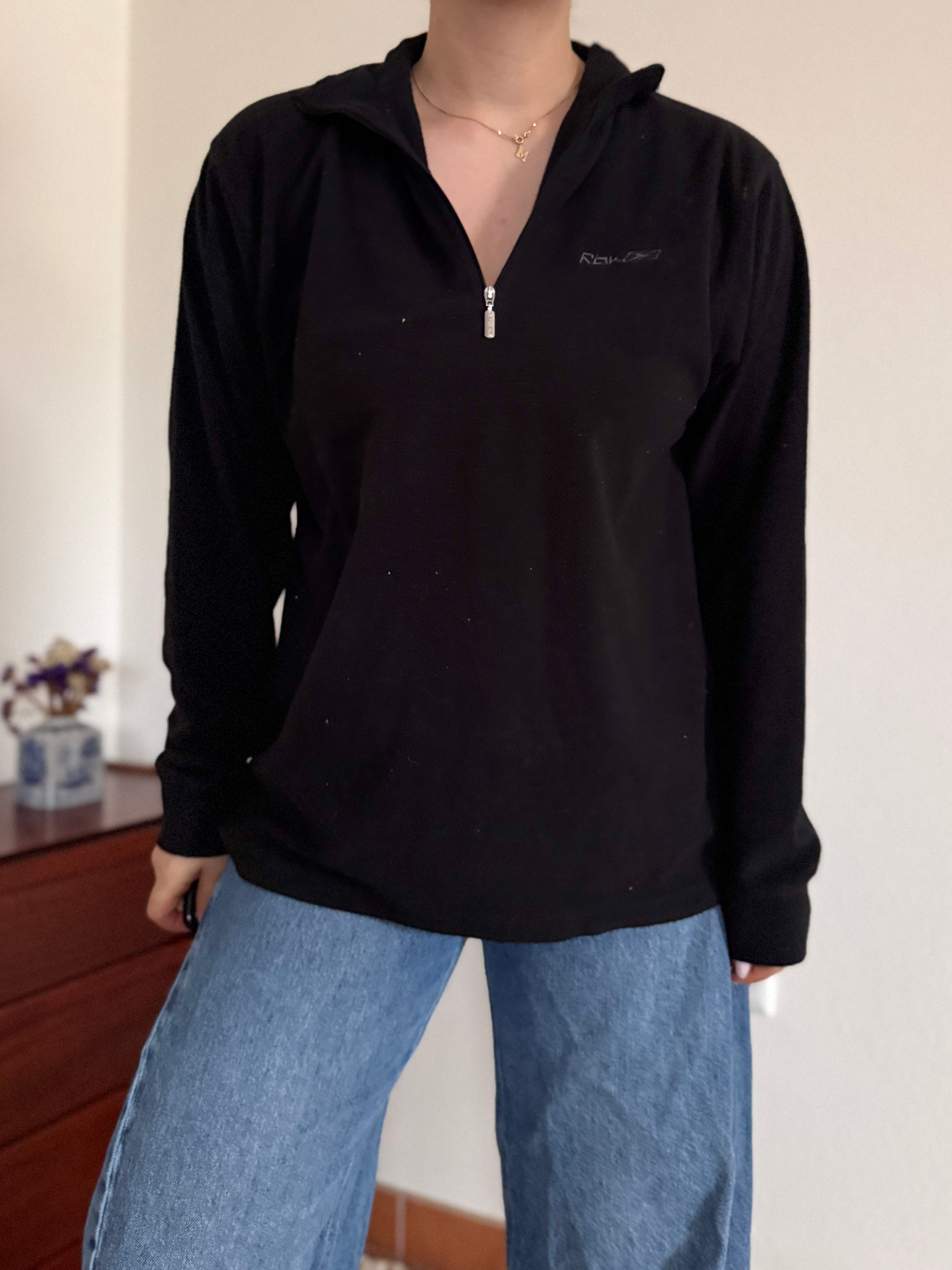 Reebok Fleece 1/4 Zip up Neck Sweater