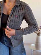 Ralph Lauren Cable Knit Full Zip Sweater