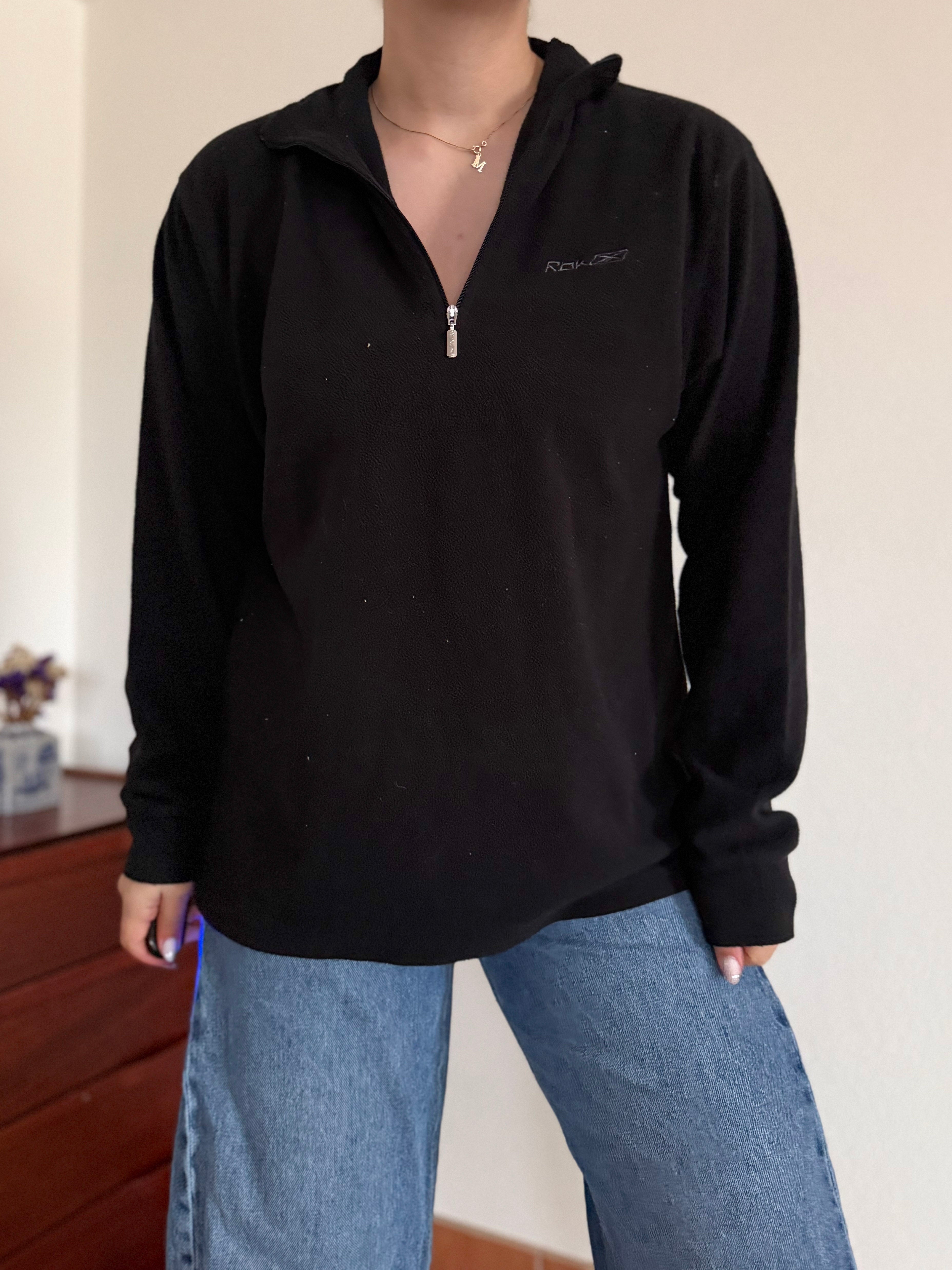 Reebok Fleece 1/4 Zip up Neck Sweater