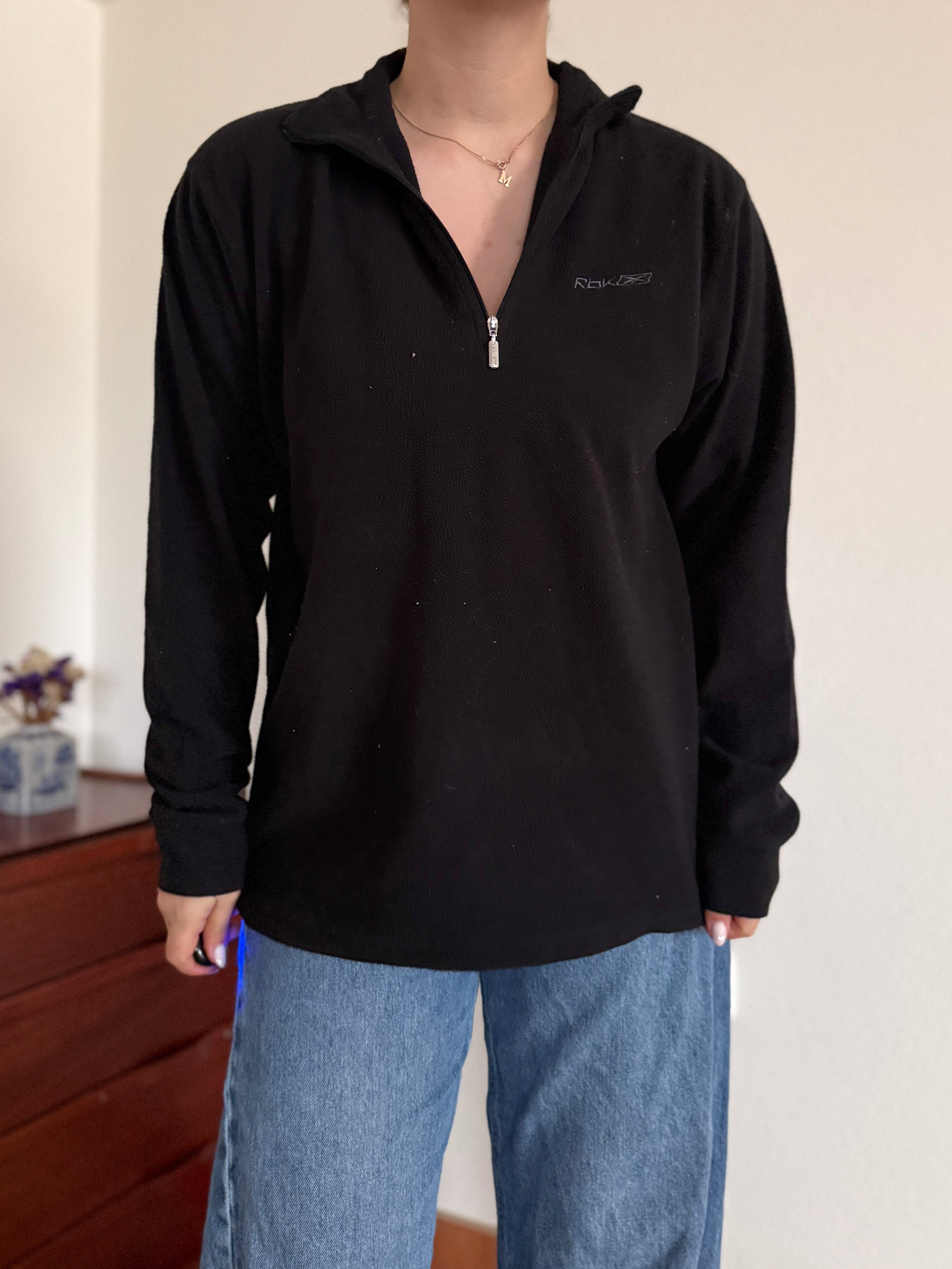 Reebok Fleece 1/4 Zip up Neck Sweater