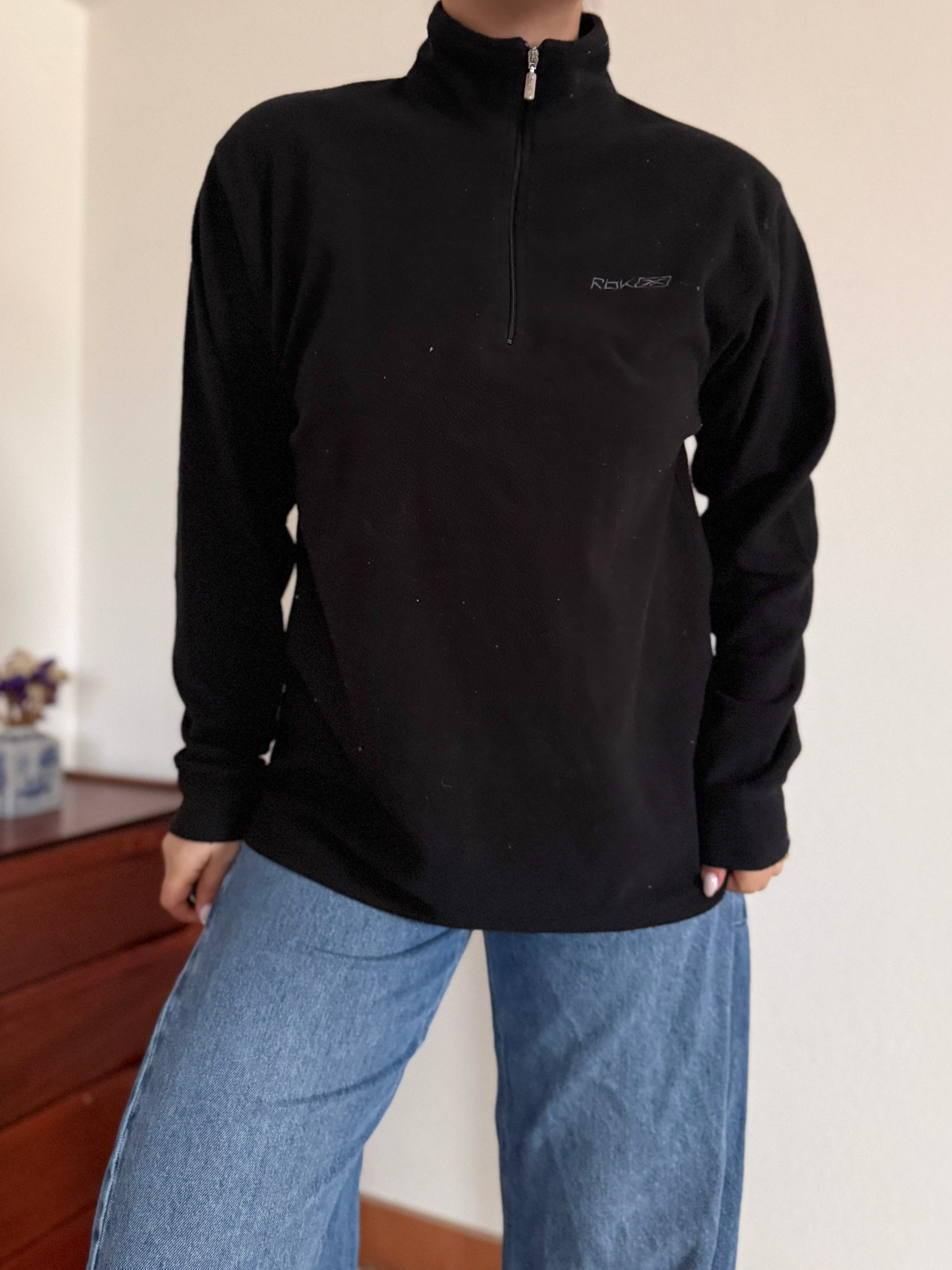 Reebok Fleece 1/4 Zip up Neck Sweater