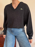 Lacoste V-Neck Knit Sweater 50% Wool 50% Acrylic