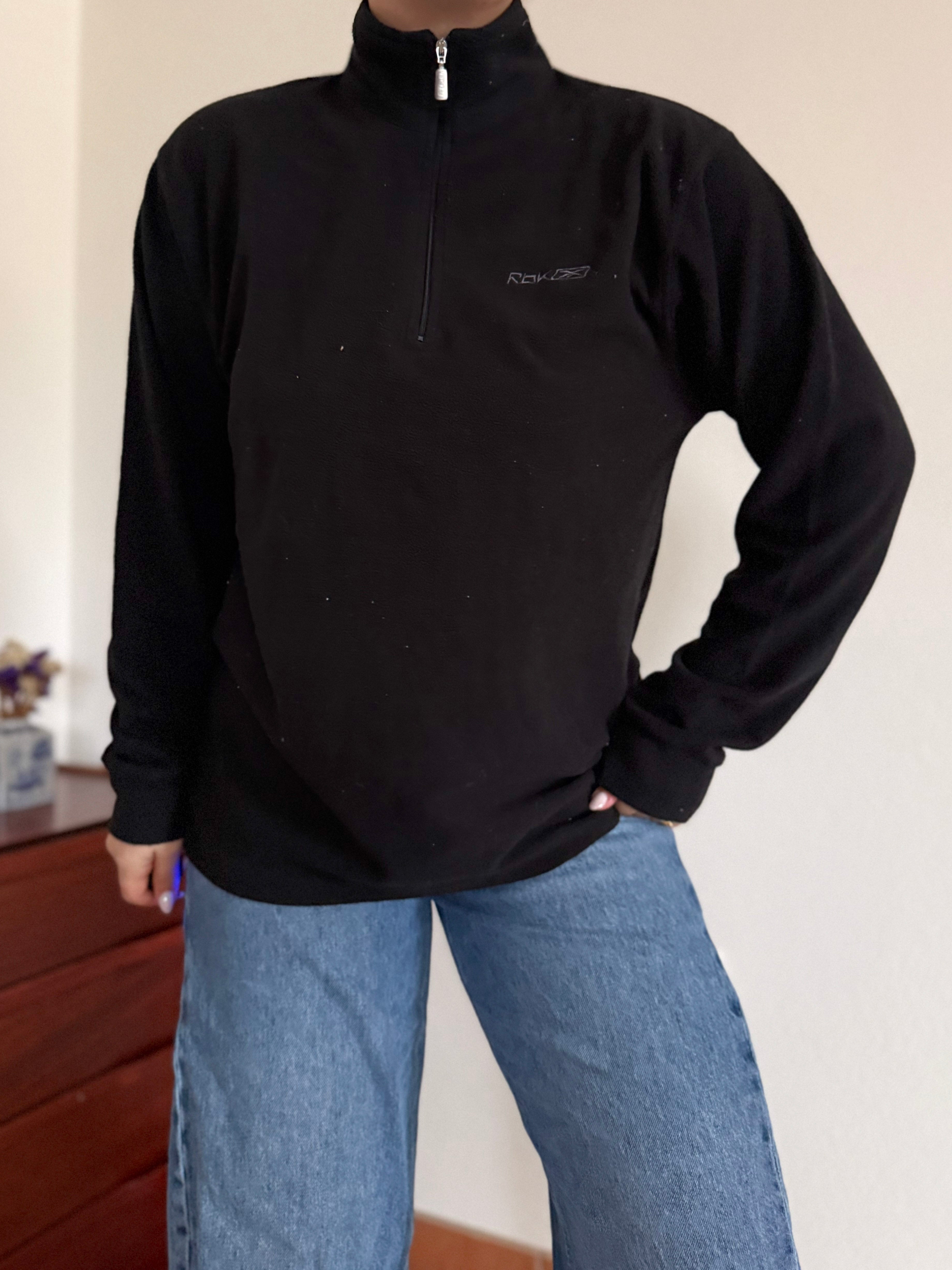 Reebok Fleece 1/4 Zip up Neck Sweater