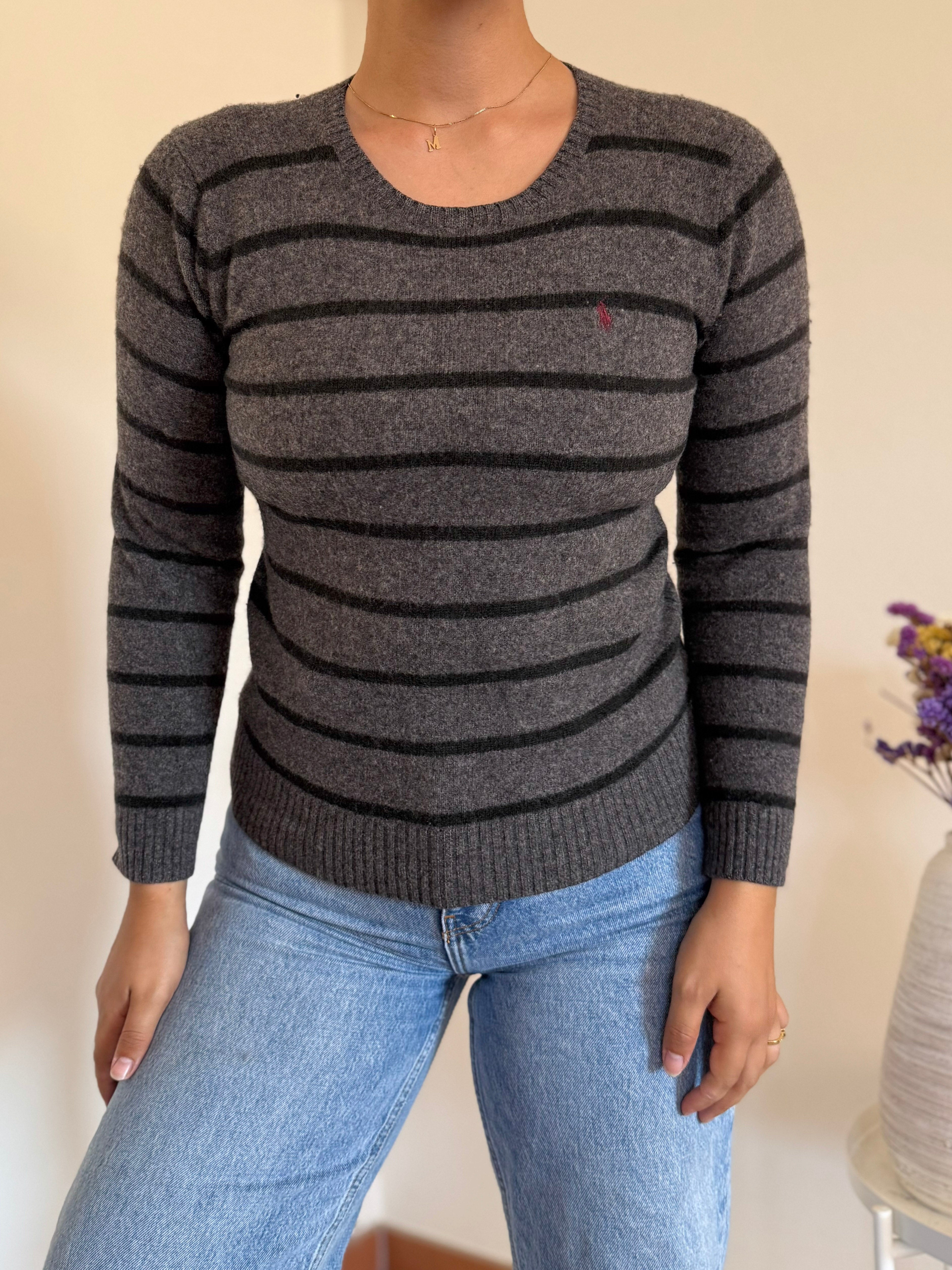 Ralph Lauren Round Neck Knit 100% Lã