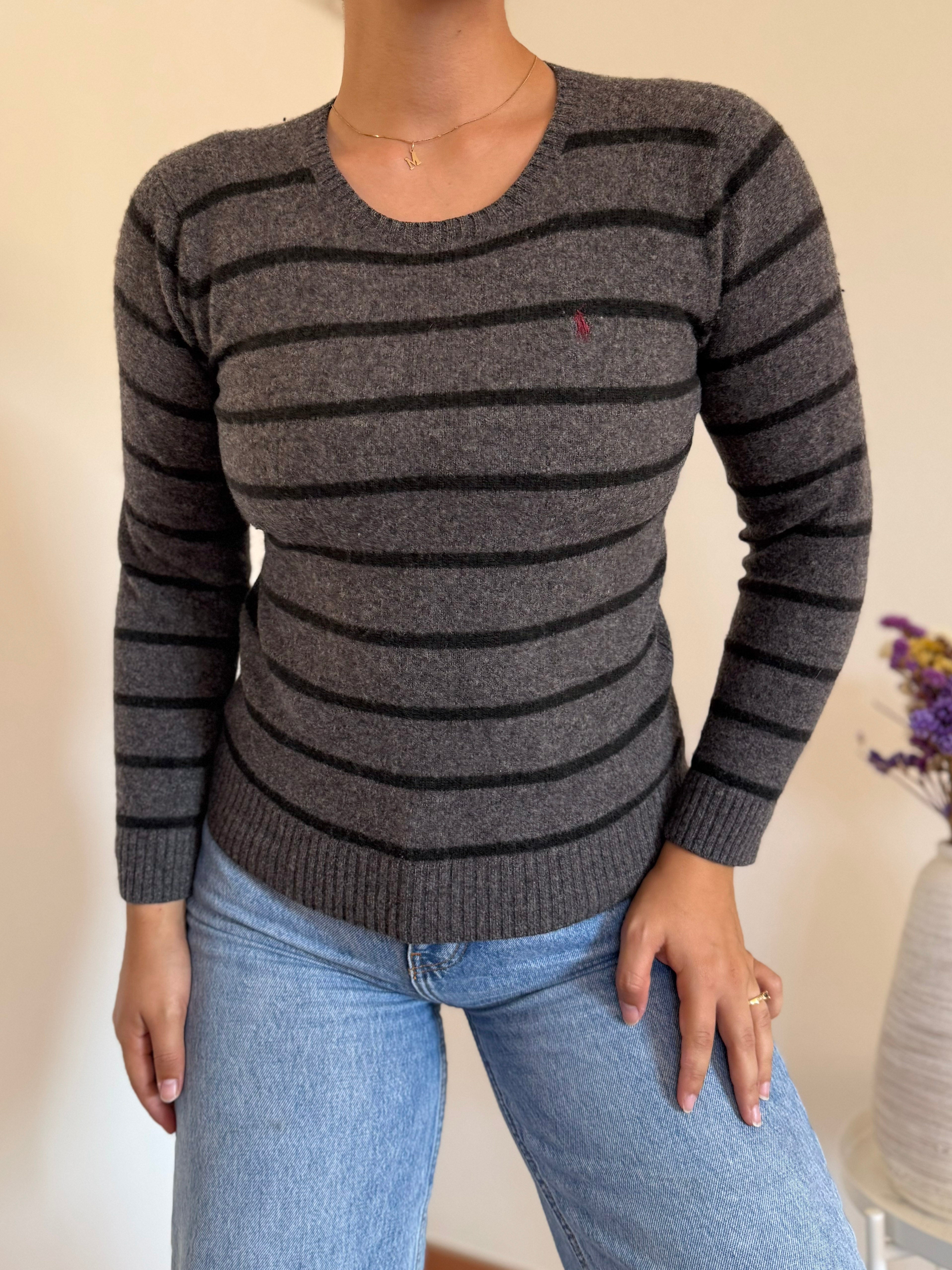 Ralph Lauren Round Neck Knit 100% Lã