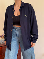 Lacoste Cardigan Knit Sweater 50% Wool 50% Acrylic