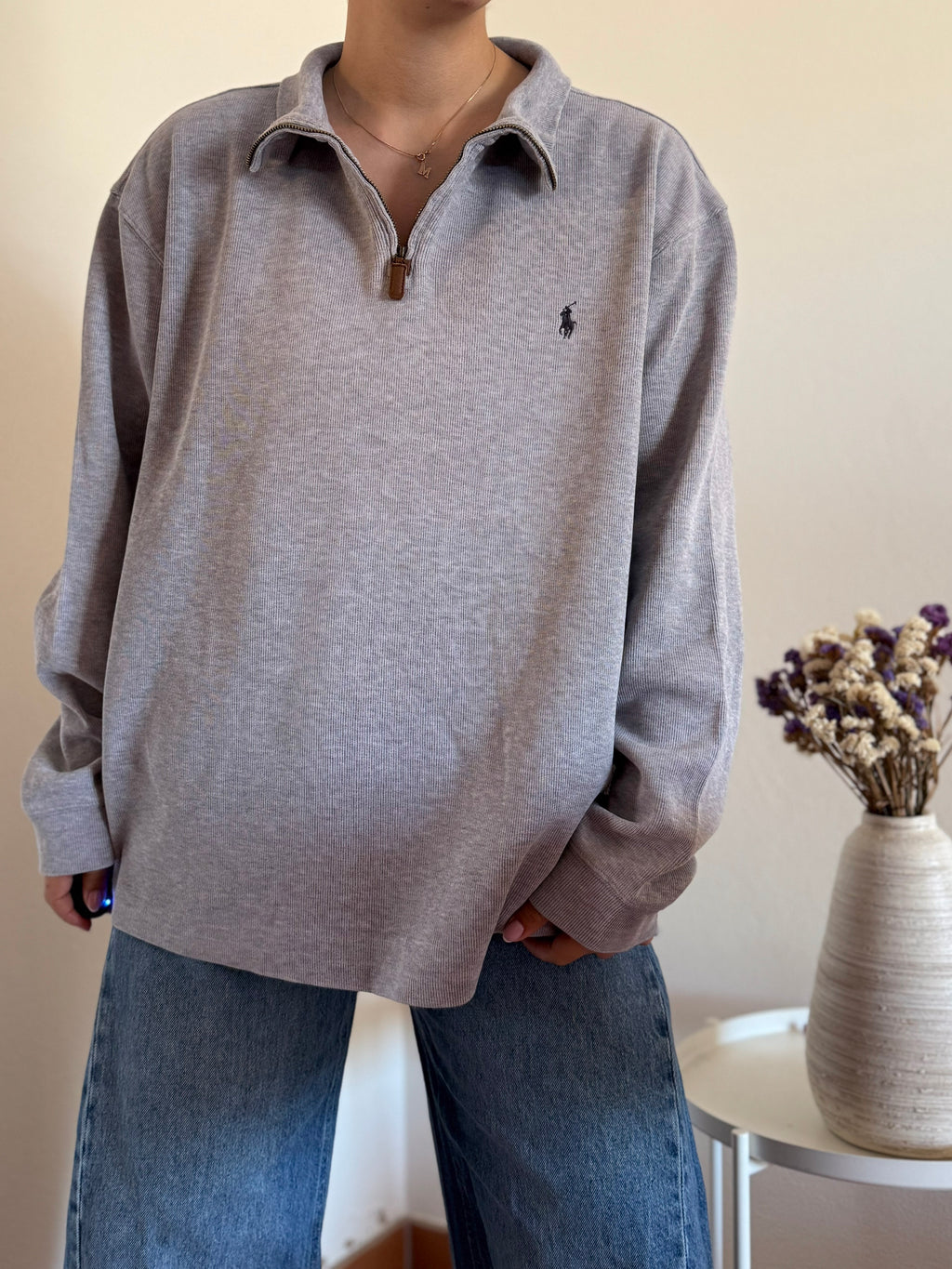 Ralph Lauren Cable Knit 1/4 Zip Sweater