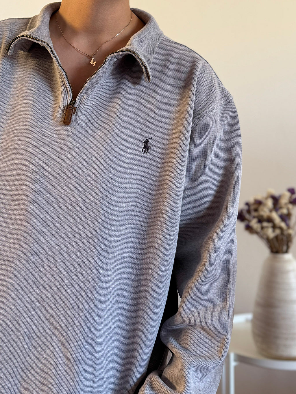 Ralph Lauren Cable Knit 1/4 Zip Sweater