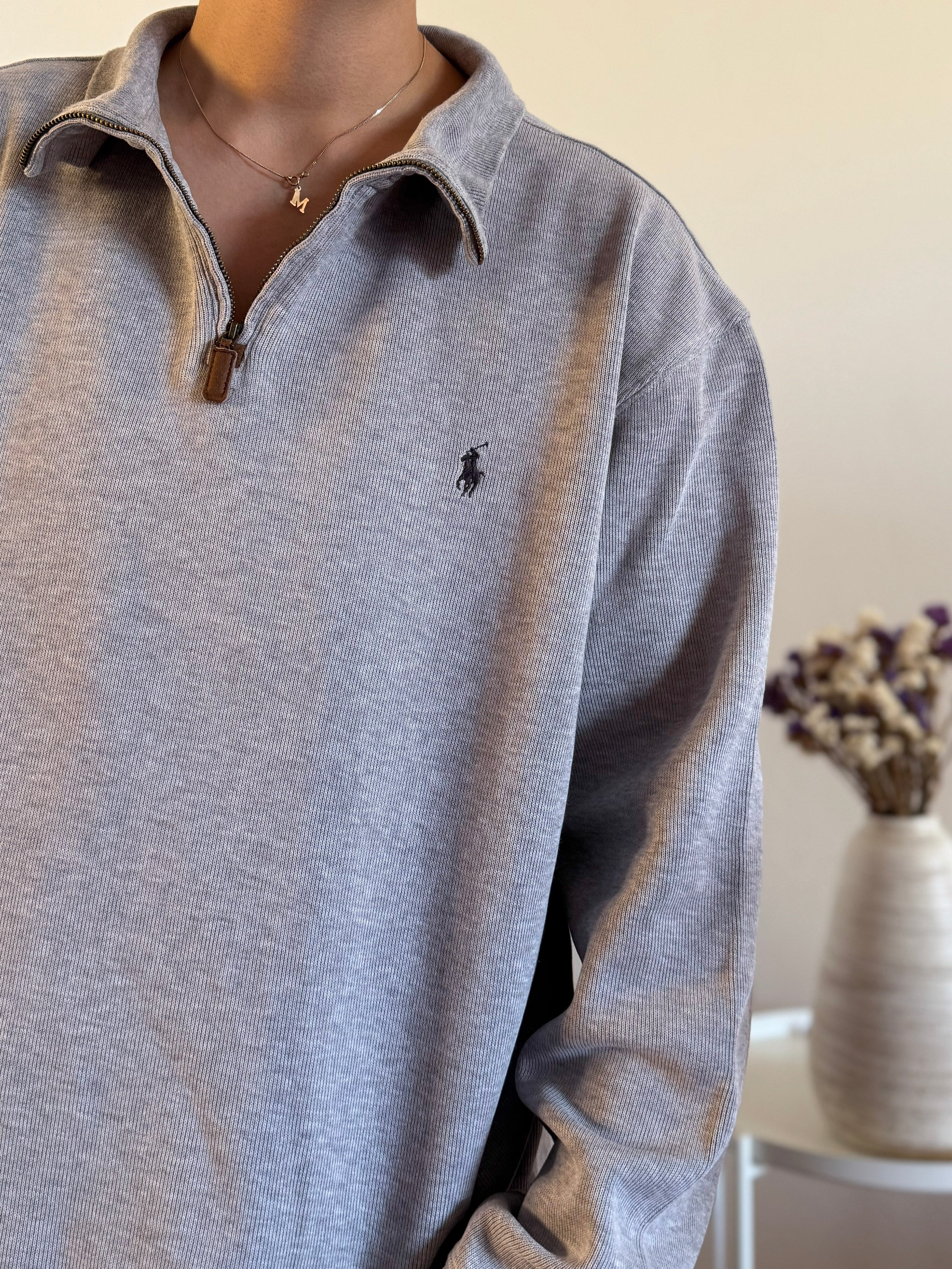 Ralph Lauren Cable Knit 1/4 Zip Sweater