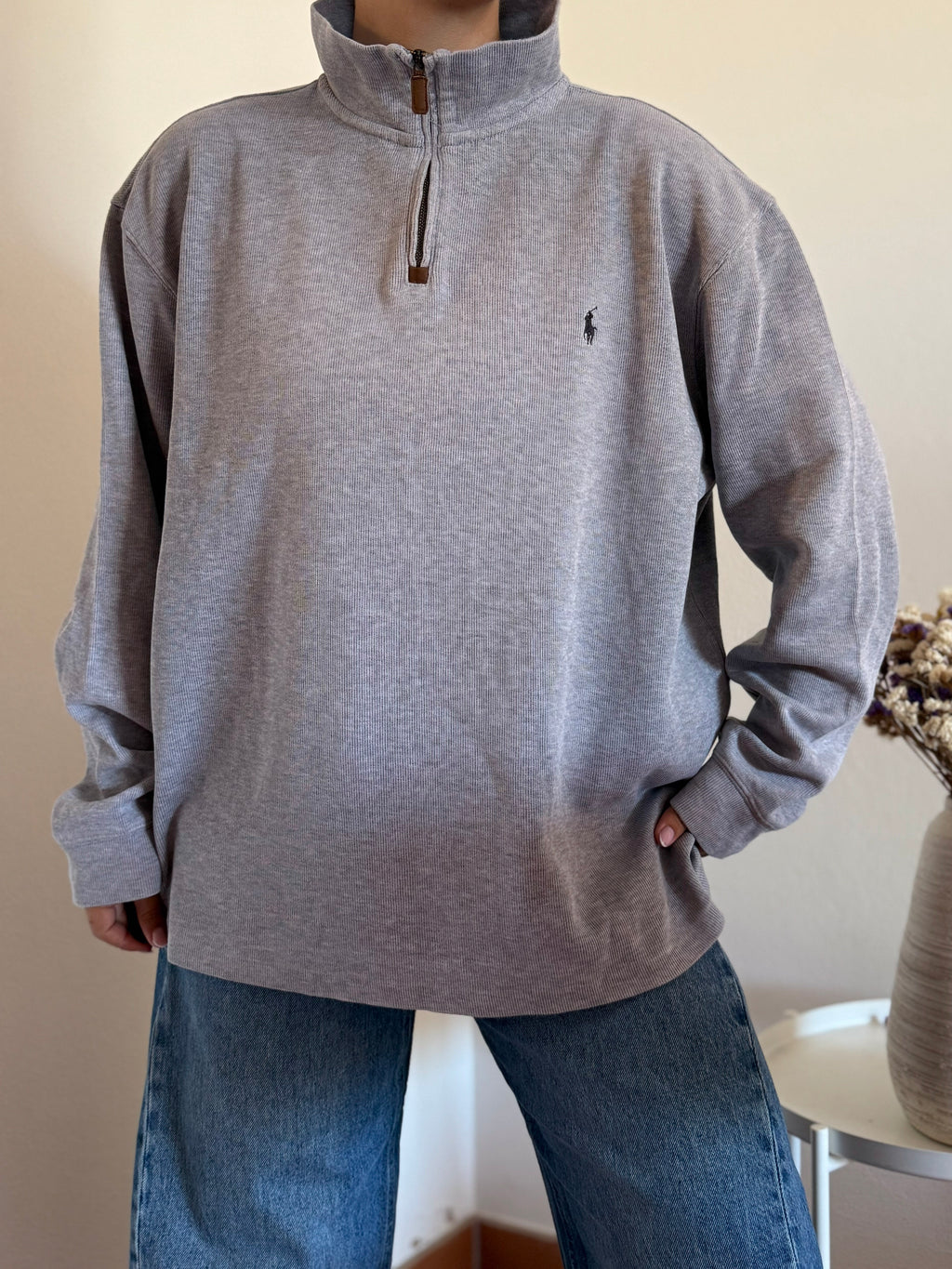 Ralph Lauren Cable Knit 1/4 Zip Sweater