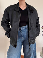 Vintage Bomber Leather Jacket