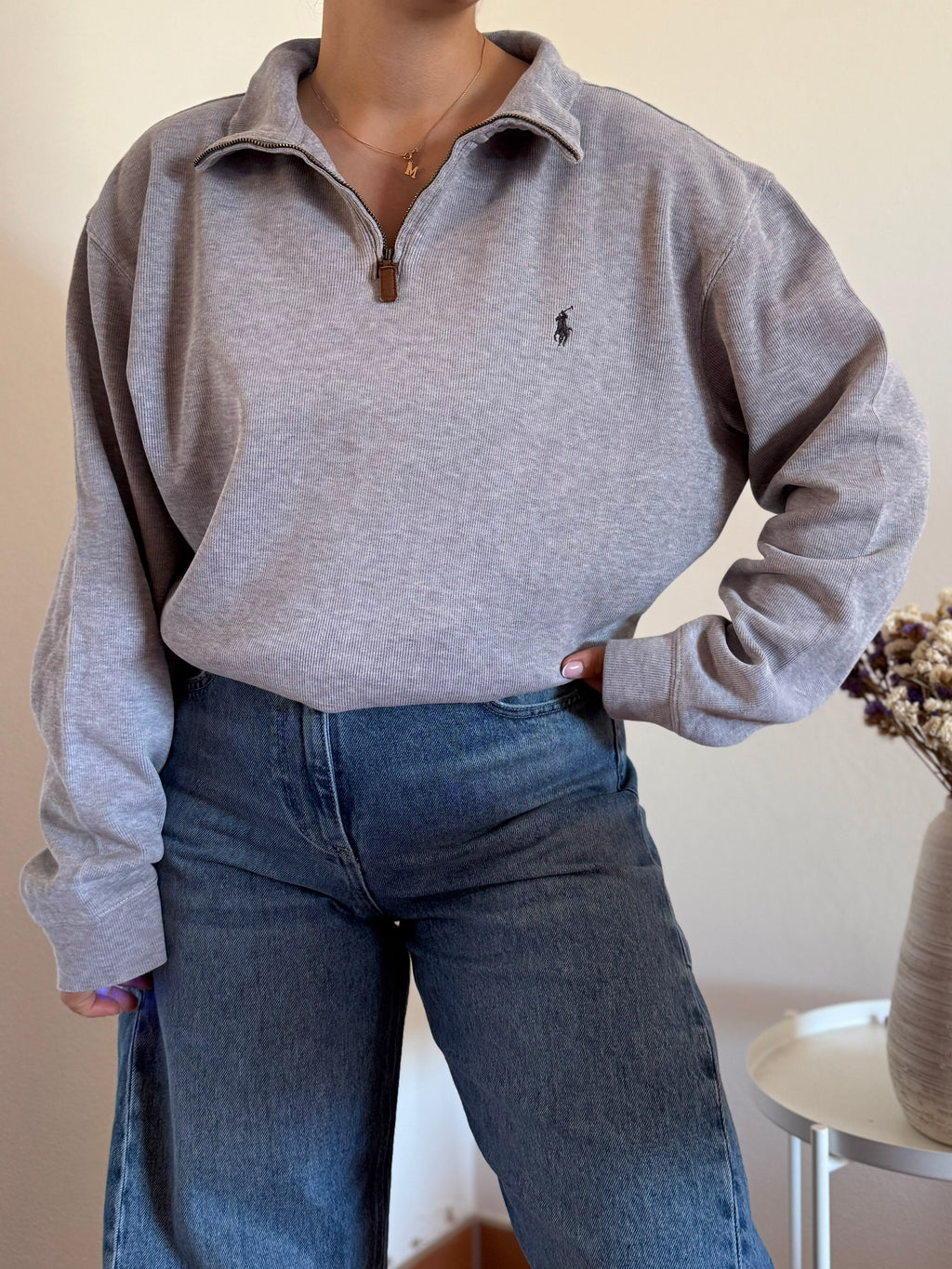 Ralph Lauren Cable Knit 1/4 Zip Sweater