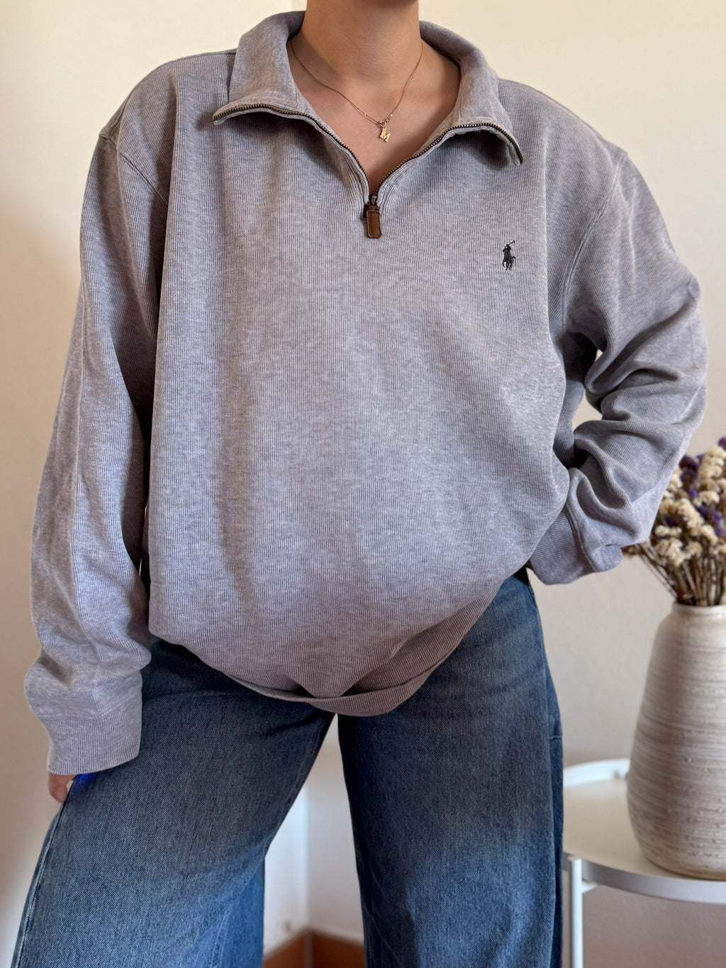 Ralph Lauren Cable Knit 1/4 Zip Sweater