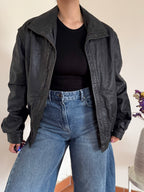 Vintage Bomber Leather Jacket