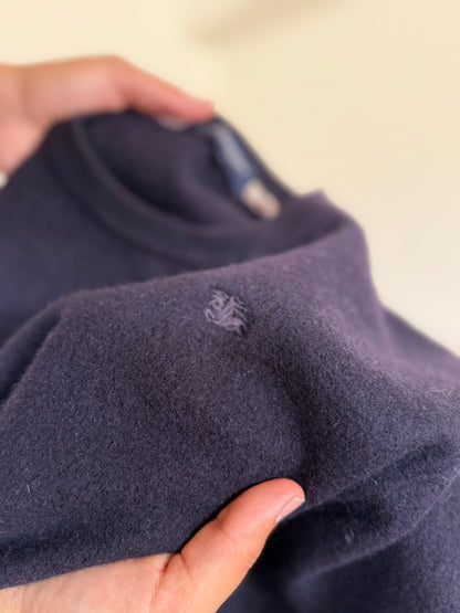Burberry V-neck Knit Sweater em lã