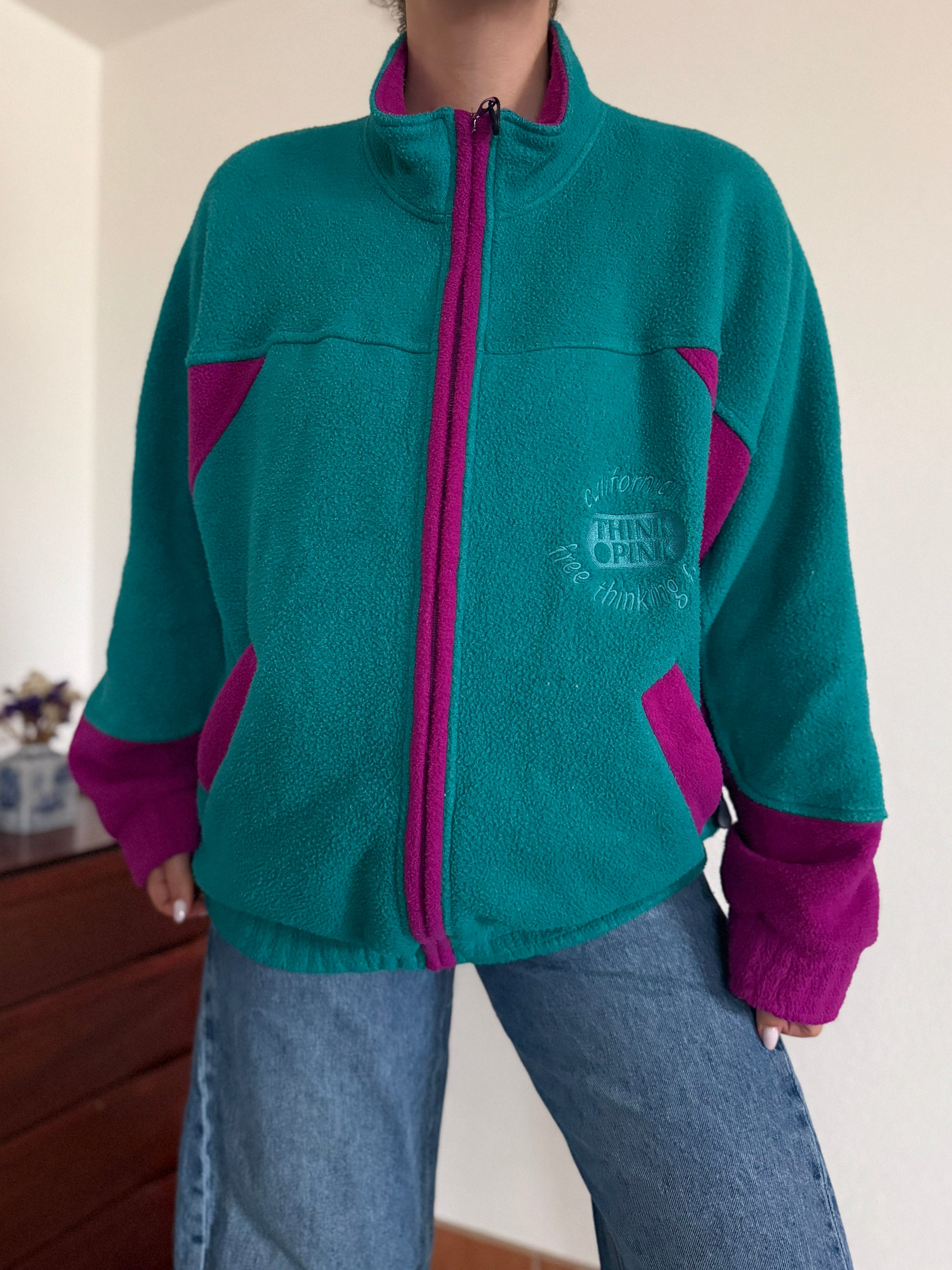 Vintage Crazy Fleece Full Zip Sweater