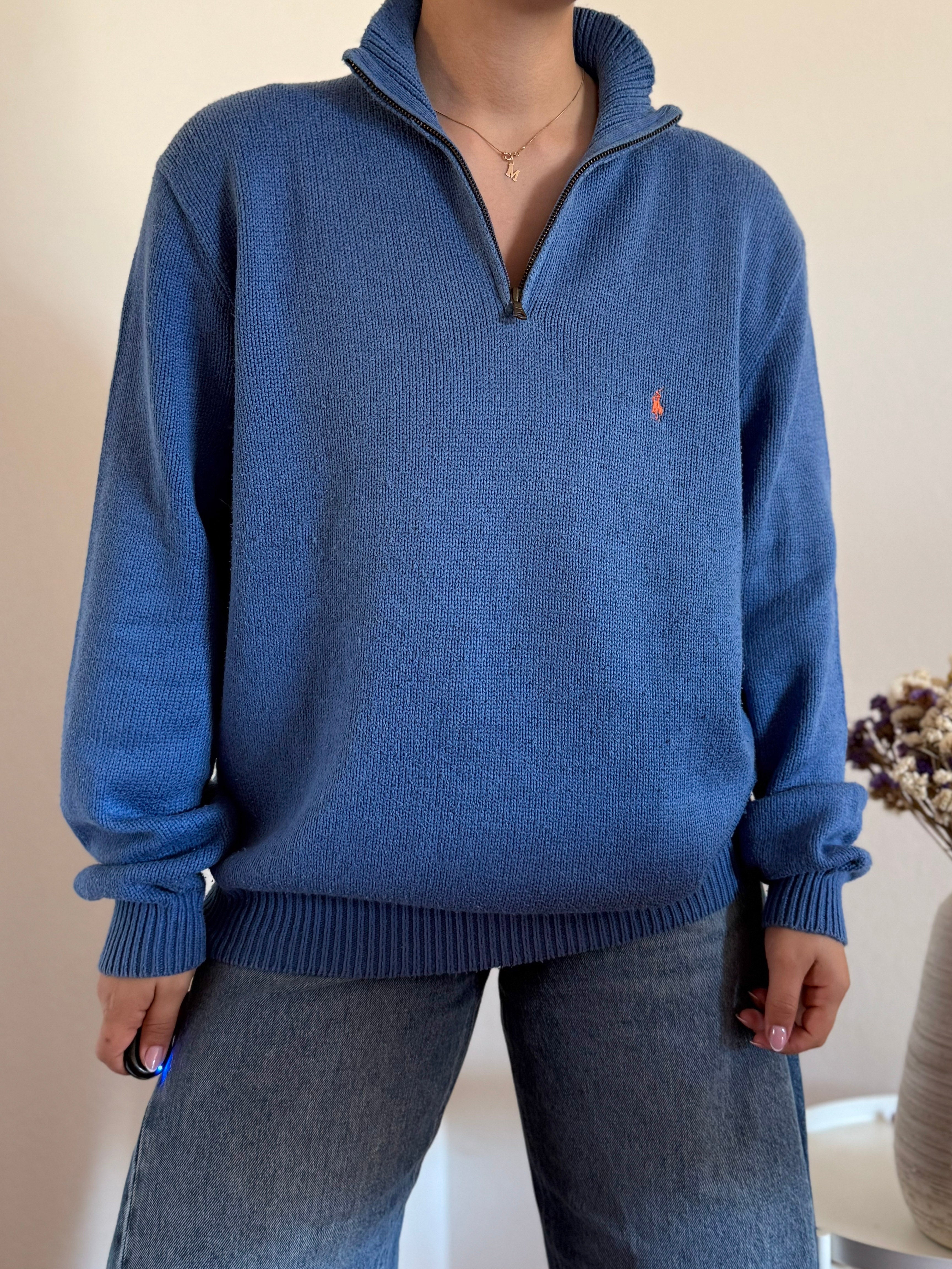 Ralph Lauren Cable Knit 1/4 Zip Sweater