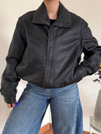 Vintage Bomber Leather Jacket