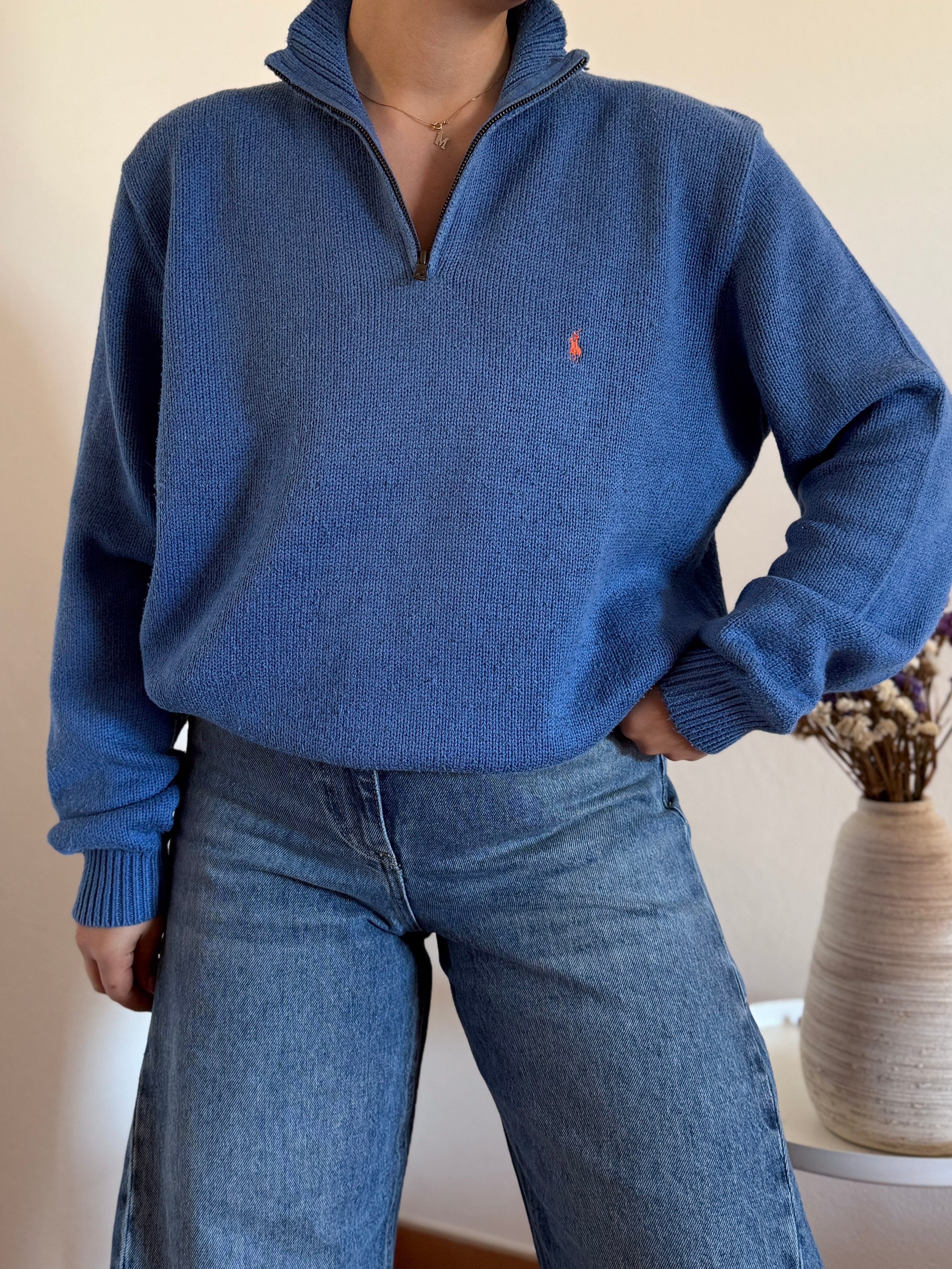 Ralph Lauren Cable Knit 1/4 Zip Sweater