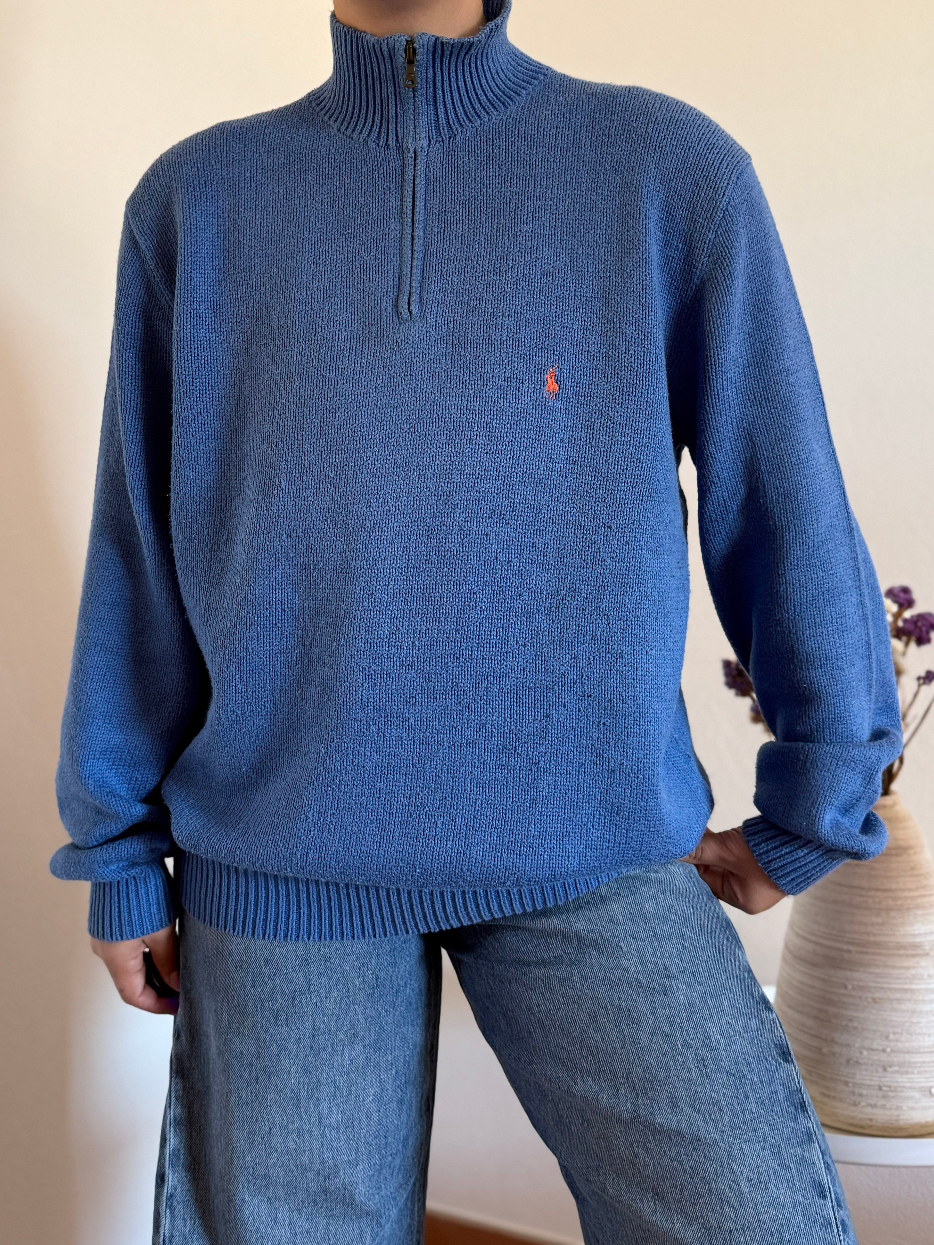 Ralph Lauren Cable Knit 1/4 Zip Sweater