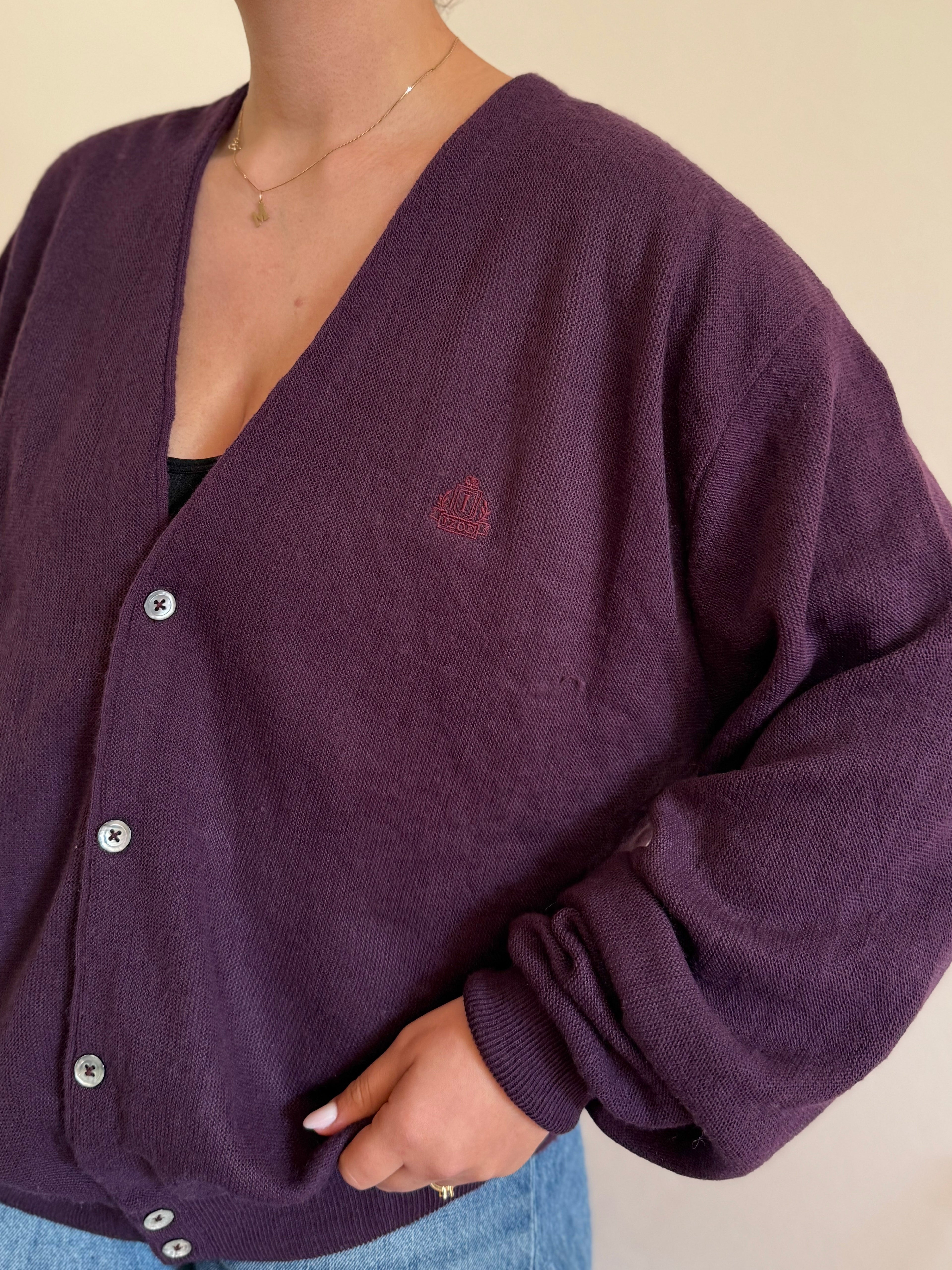 Cardigan Izod/Lacoste 100% Acrylic