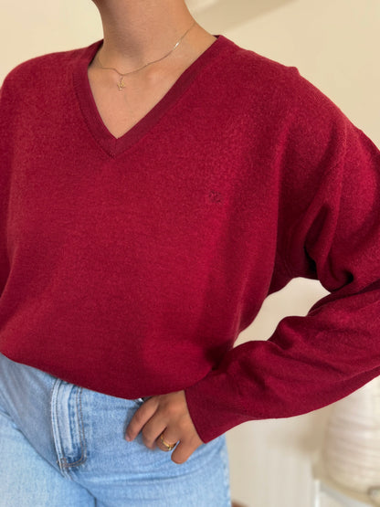 Burberry V-neck Knit Sweater