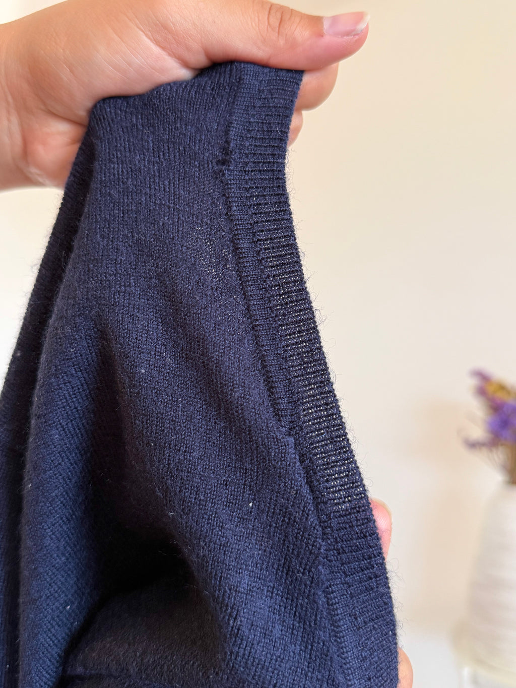 Ralph Lauren V-Neck Knit 100% Lã